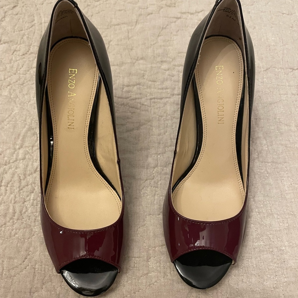 Enzo Angiolini. ombré burgundy/black